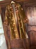 Broderet frakke velour