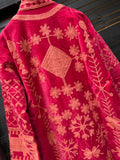 Broderet velour jakke