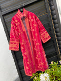 Broderet velour jakke